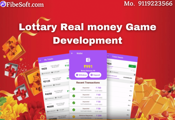 How to make a Lottery app Real money game development?