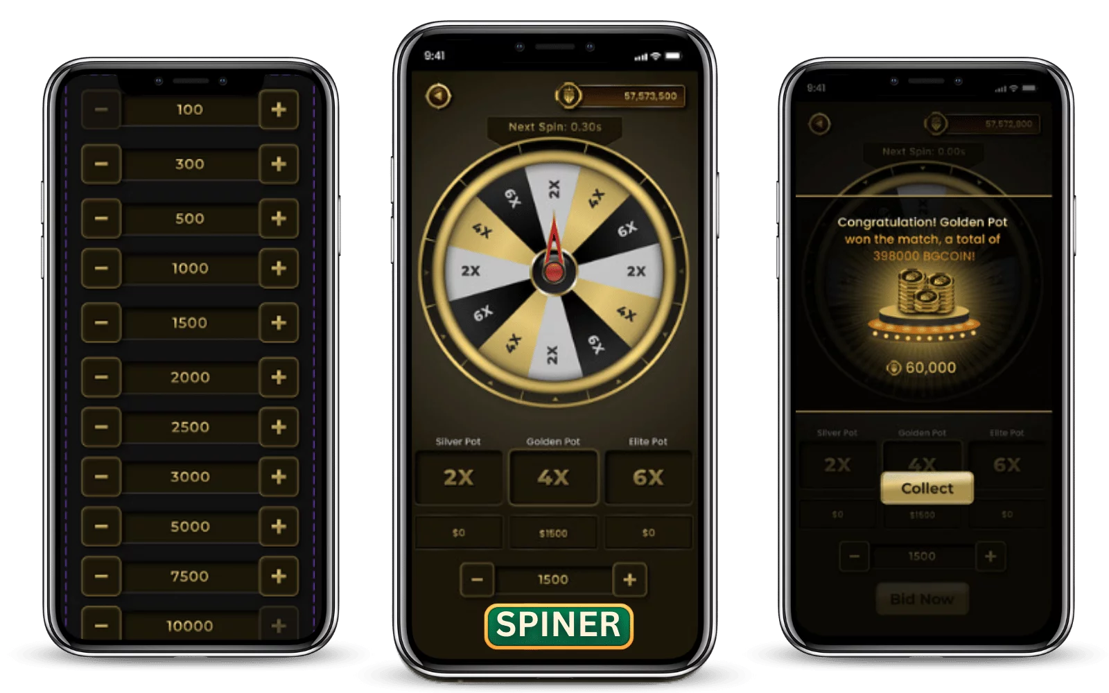 Spiner Real Money Game Development